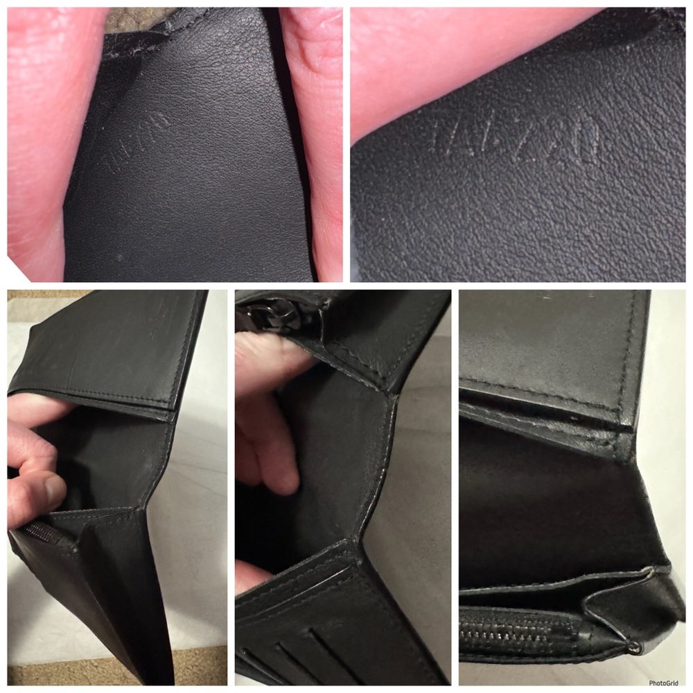 Louis Vuitton AUTHENTIC Shadow Monogram Portefeuille Brazza Black Leather Wallet - Picture 16 of 16